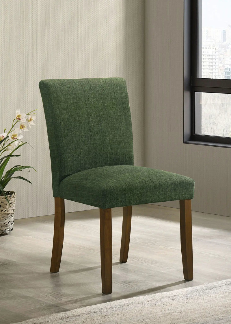 Paxton Upholstered Dining Side Chair Green (Set of 2) by Unique Piece Furniture