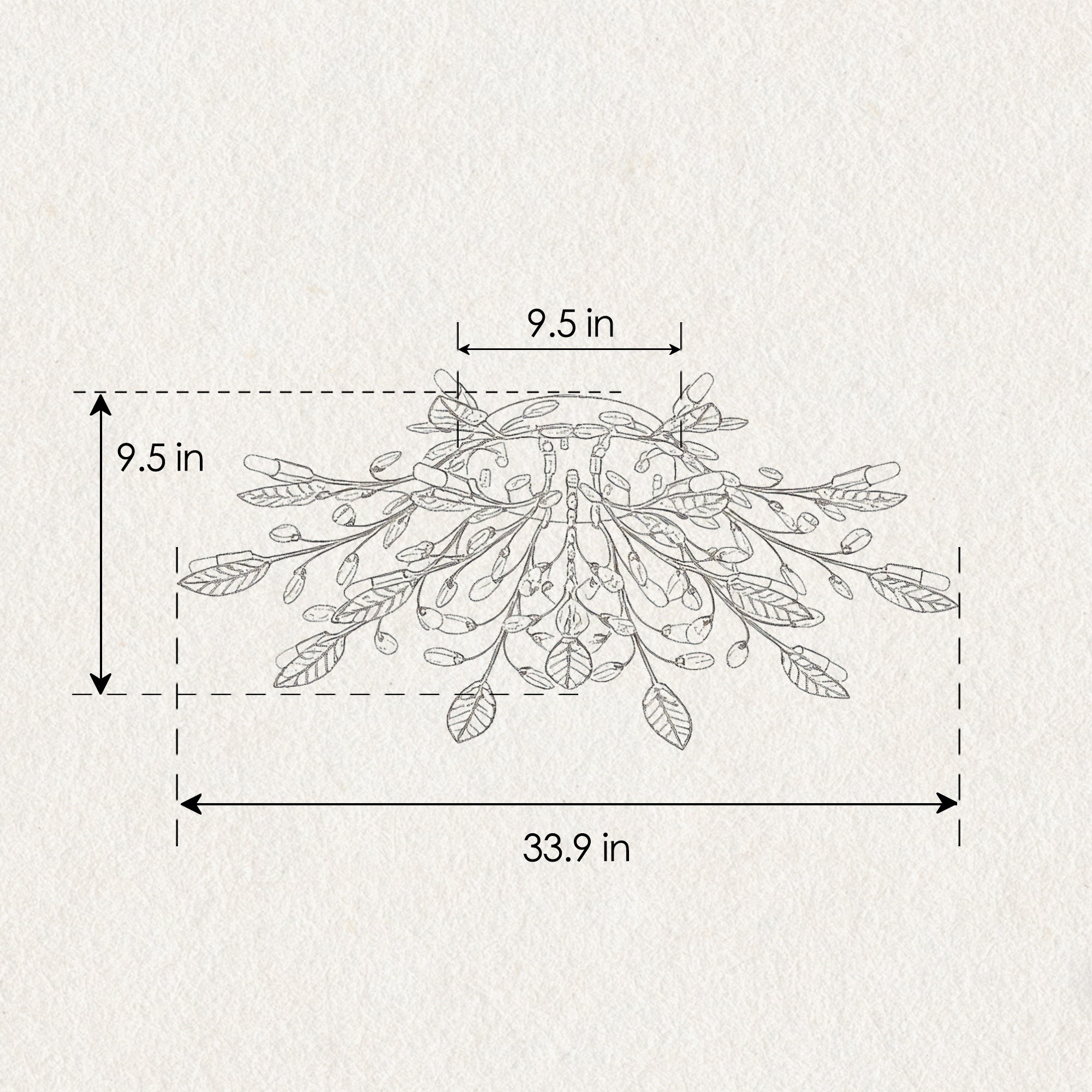 15-Light Chandelier Crystal Ceiling Lamp by HouseOfZazla