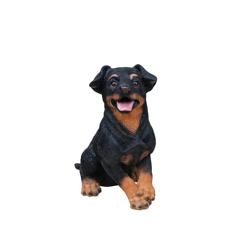 Puppy Dog Solar Planter Outdoor Statue by HouseOfZazla