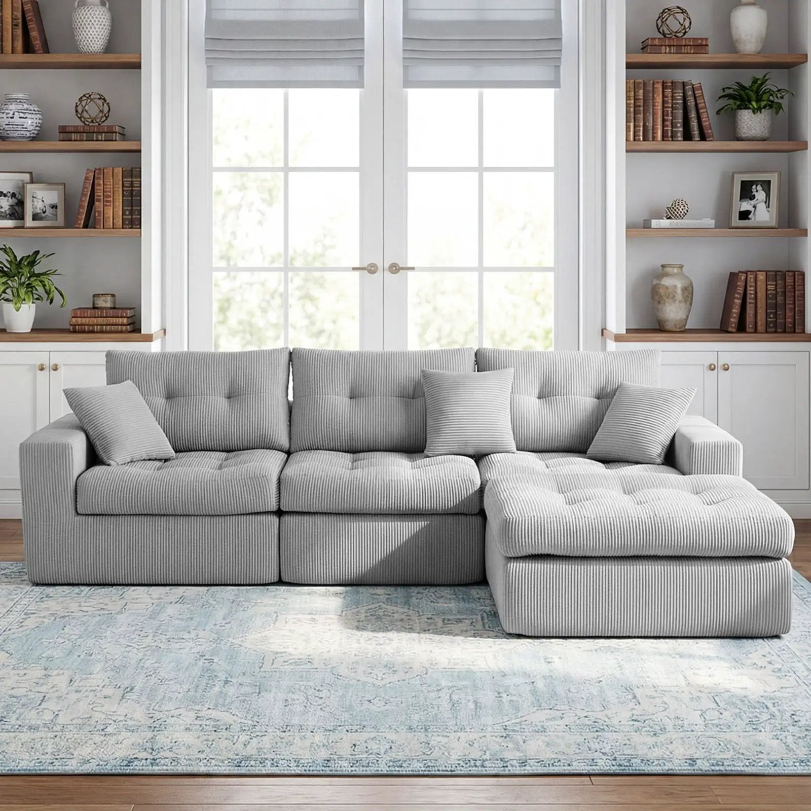 Corner Chaise L-Shaped Sectional Sofa Bed by Unique Piece Furniture