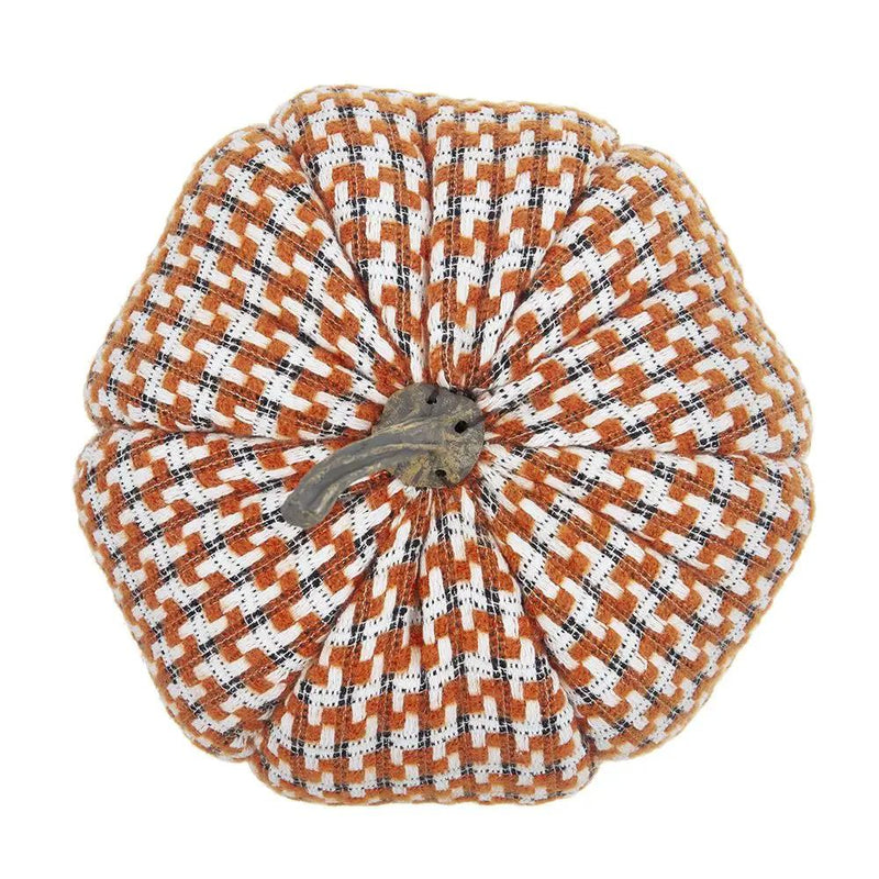 Pumpkin Ornament Decor For Holiday Harvest Festival Fall Festival & Thanksgiving (Set of 2) - Orange Multi by HouseOfZazla