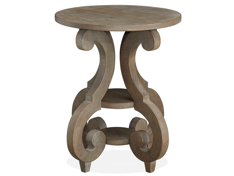 Tinley Park - Round Accent End Table - Dove Tail Gray, photo 5 of 6