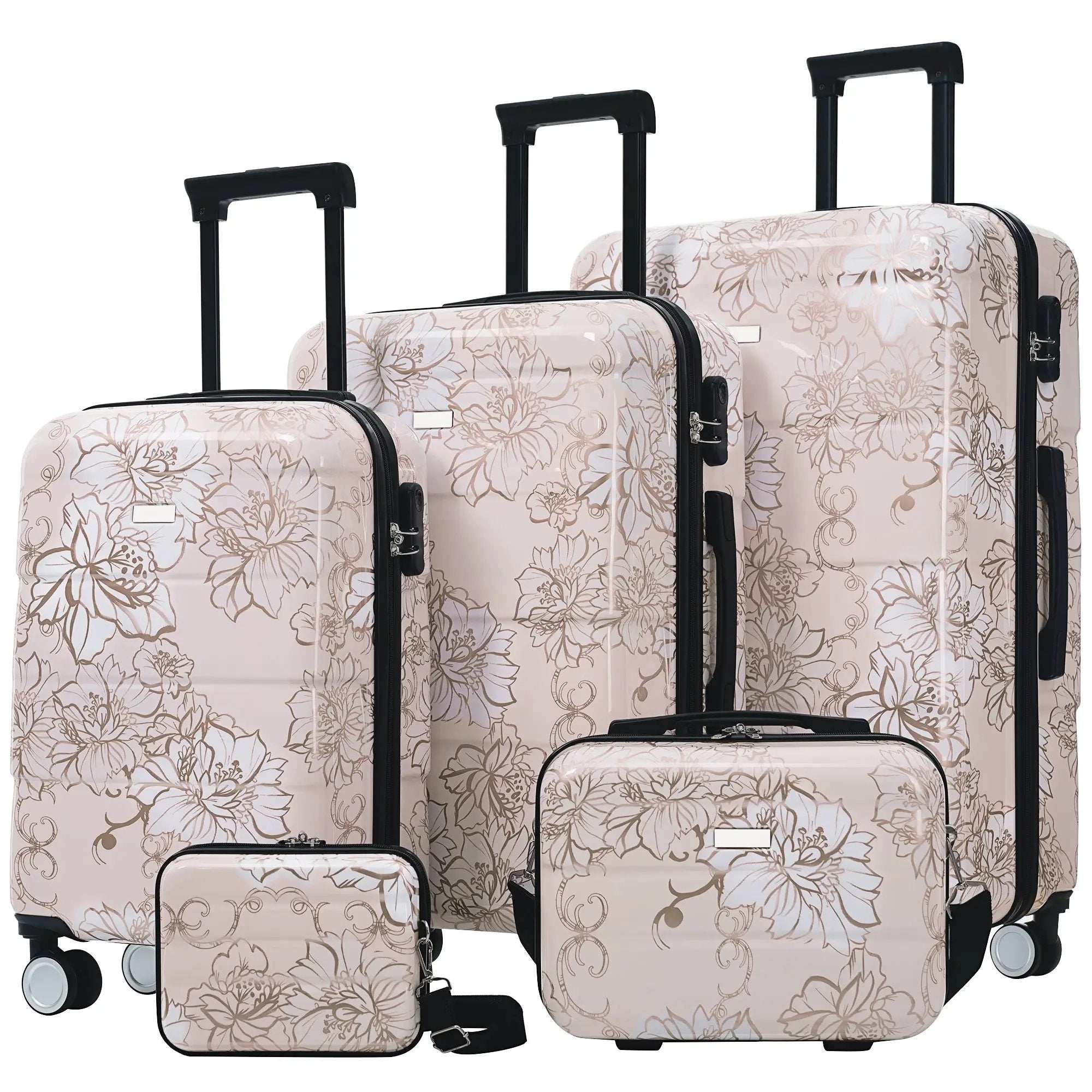 GigaTech 5-Piece PC+ABS Hardside Luggage Set by HouseOfZazla