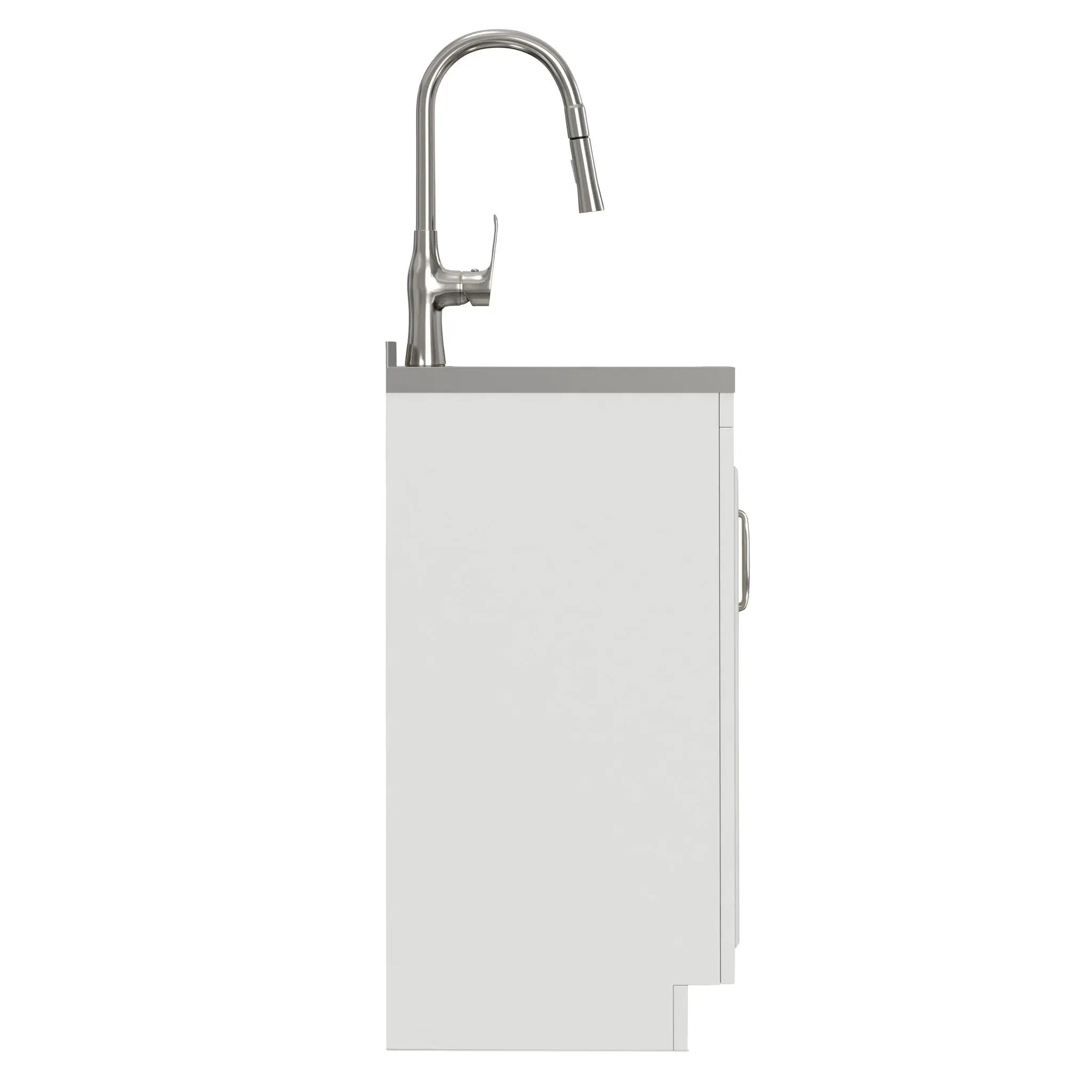 Darwin - Deluxe Laundry Cabinet With Pull-Out Faucet And Stainless Steel Sink by HouseOfZazla