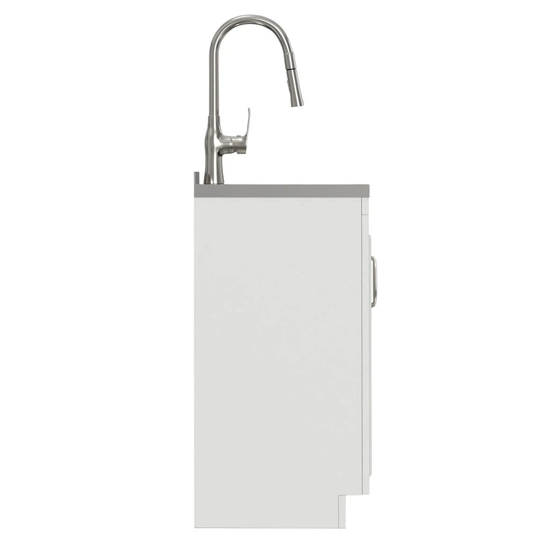 Darwin - Deluxe Laundry Cabinet With Pull-Out Faucet And Stainless Steel Sink by HouseOfZazla
