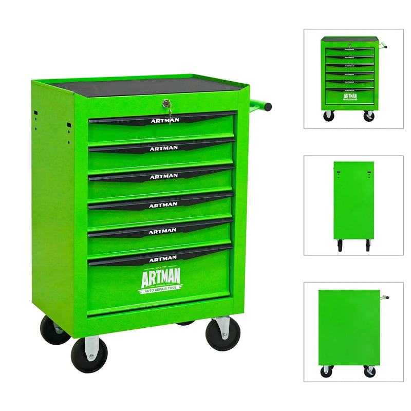 Rolling Metal Tool Chest with 6 Drawers, 20" by HouseOfZazla