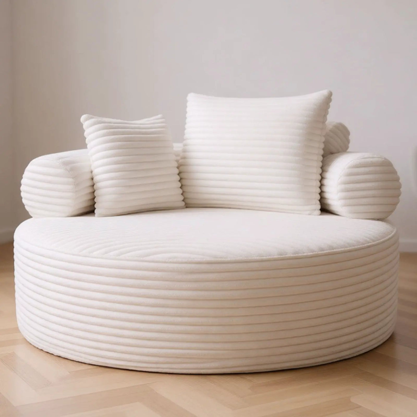 Round Sofa Bed With 3 Pillows For Living Room by HouseOfZazla