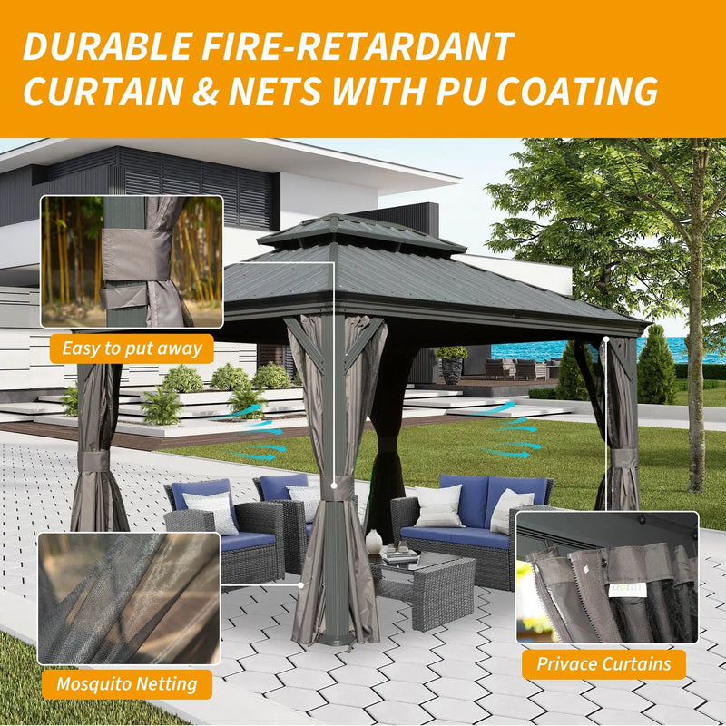 10' X 12' Hardtop Gazebo by HouseOfZazla