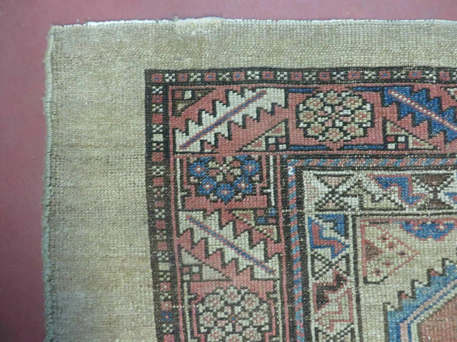 3'4" X 12' Antique Hand Made Turkish Wool Rug Runner Carpet Camel Hair Nice by Jewel Rugs