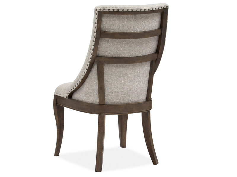 Roxbury Manor - Dining Arm Chair With Upholstered Seat and Back (Set of 2) - Homestead Brown, photo 6 of 7