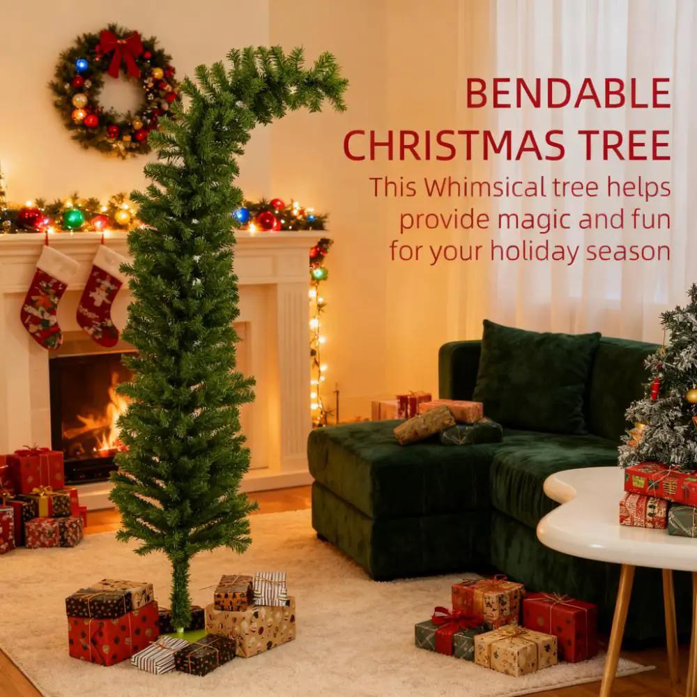 Pencil Christmas Tree - Bendable Artificial Christmas Tree with 400 Branch Tips by HouseOfZazla