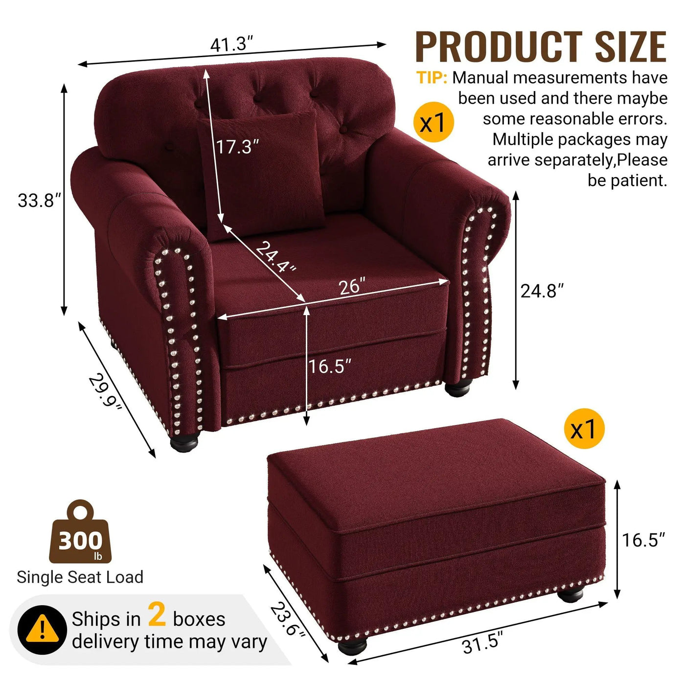 Sofa With Nailhead Trim And Rolled Armrests by HouseOfZazla