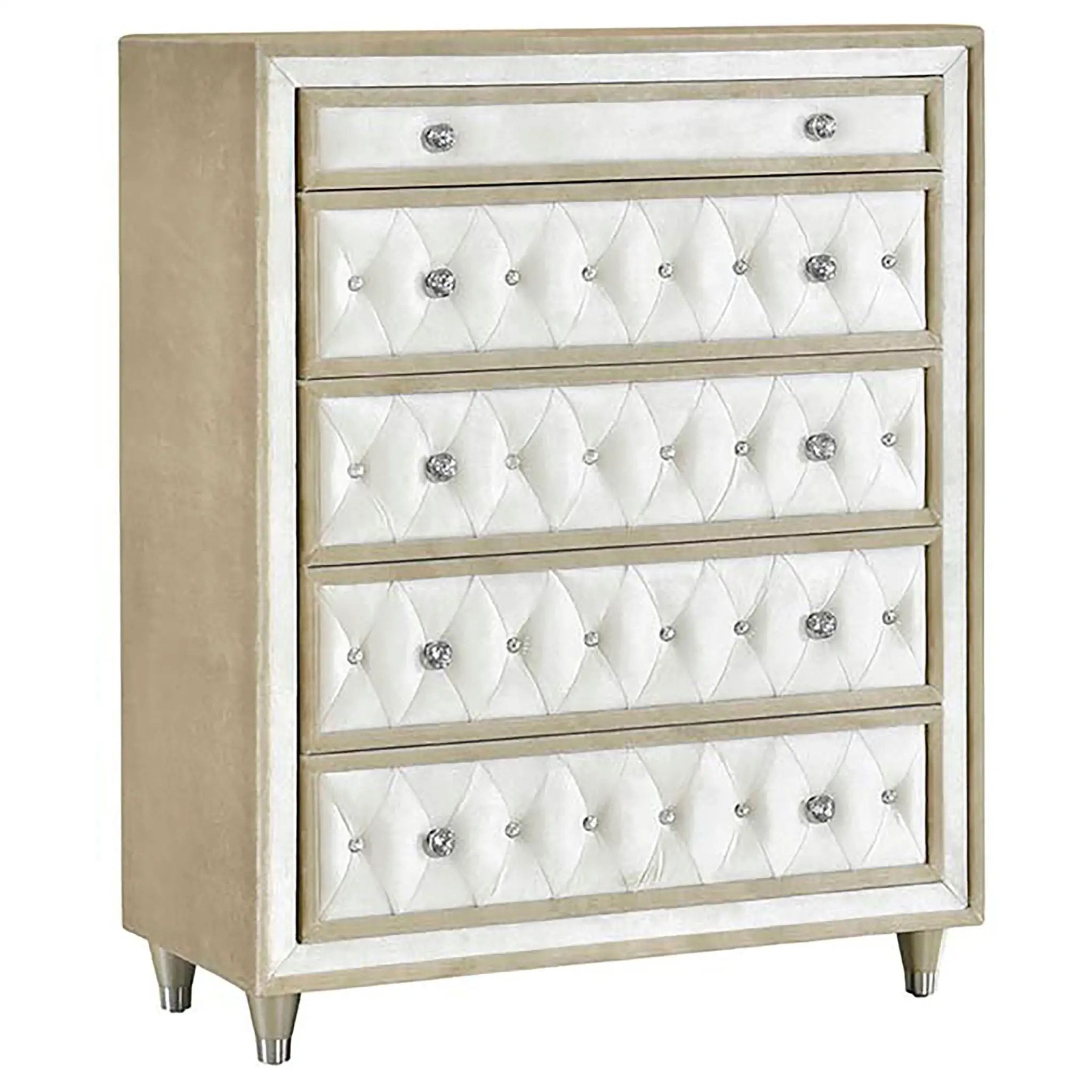 Antonella 5-piece Queen Bedroom Set Ivory by Unique Piece Furniture