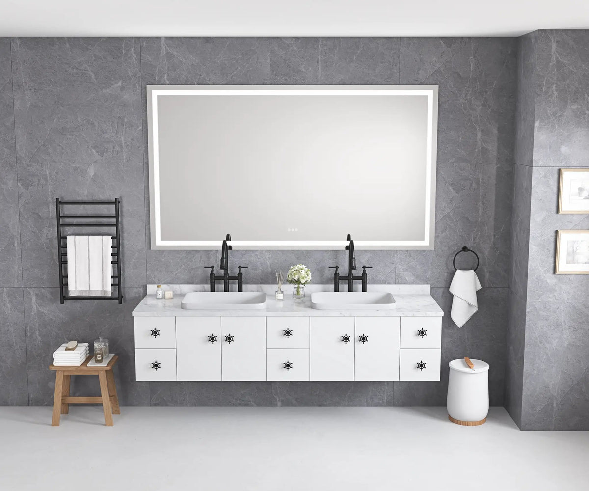 84 x 48 Inch LED Bathroom Mirror by HouseOfZazla