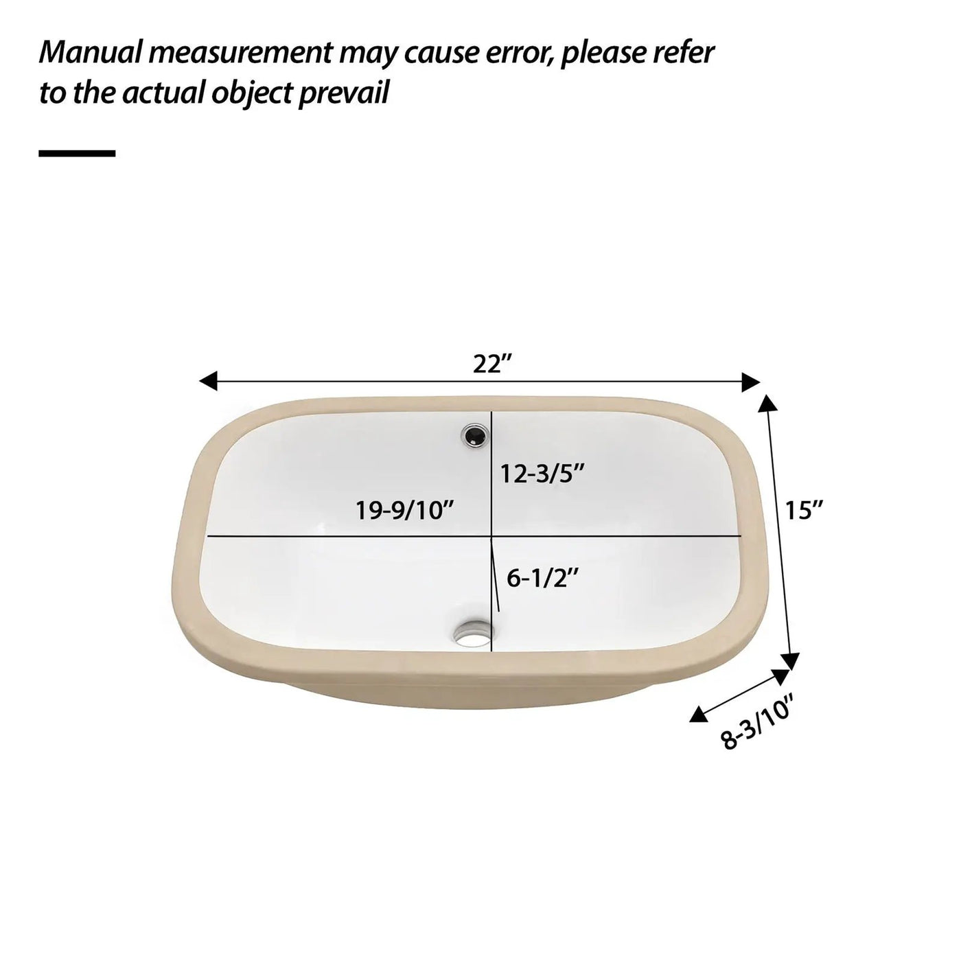 Modern Ceramic Undermount Bathroom Sink With Overflow, High Quality by HouseOfZazla