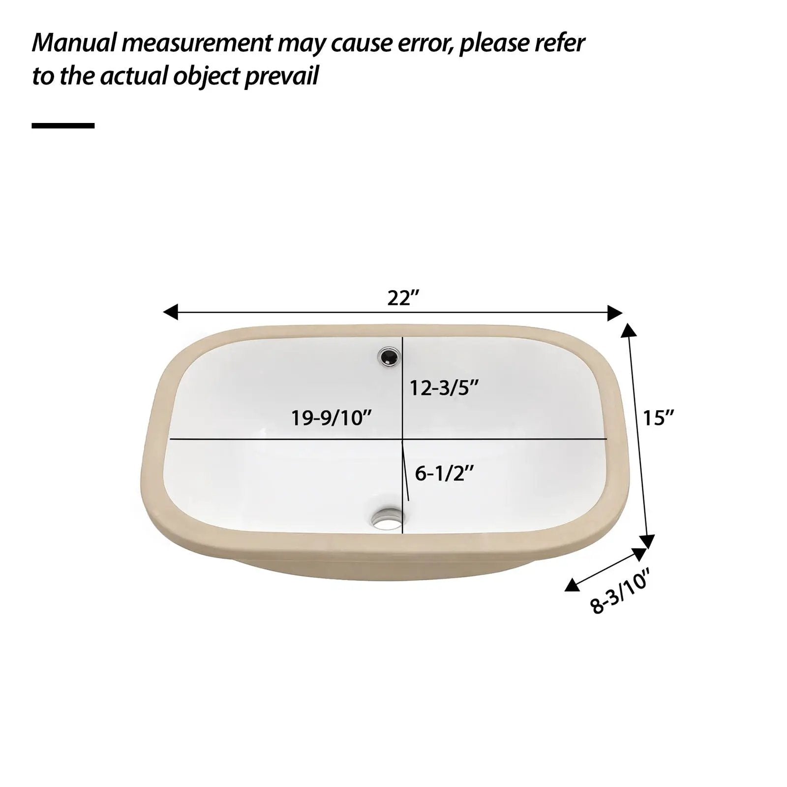 Modern Ceramic Undermount Bathroom Sink With Overflow, High Quality by HouseOfZazla