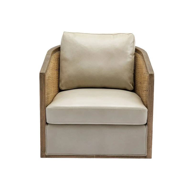 Barrel, Comfy Round Accent Sofa Chair With 360 Degree Swivel, Leisure Arm by HouseOfZazla