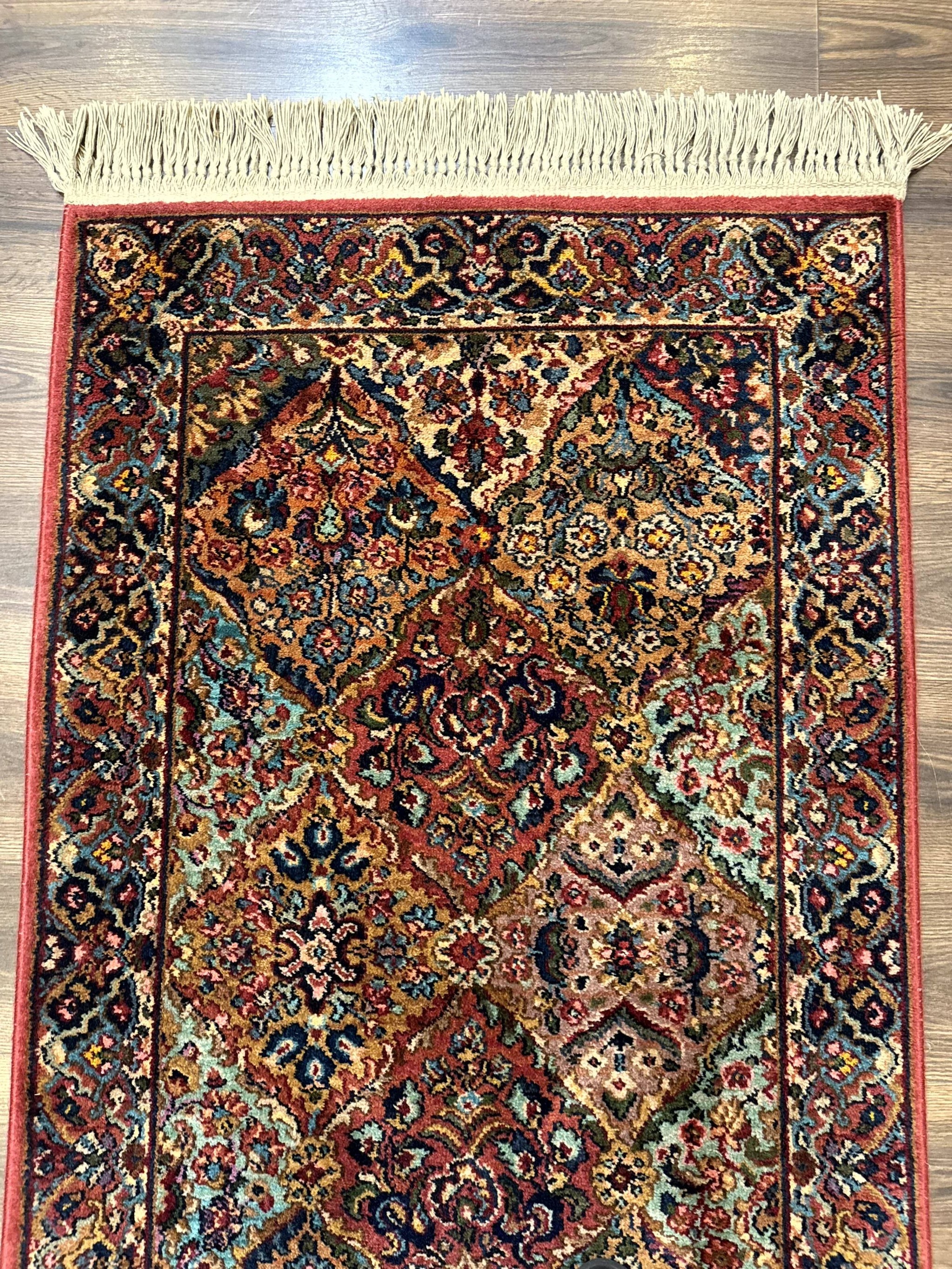 Karastan Rug 3x5 Multicolor Panel Kirman #717, Original 700 Series, Wool Pile, Discontinued by Jewel Rugs