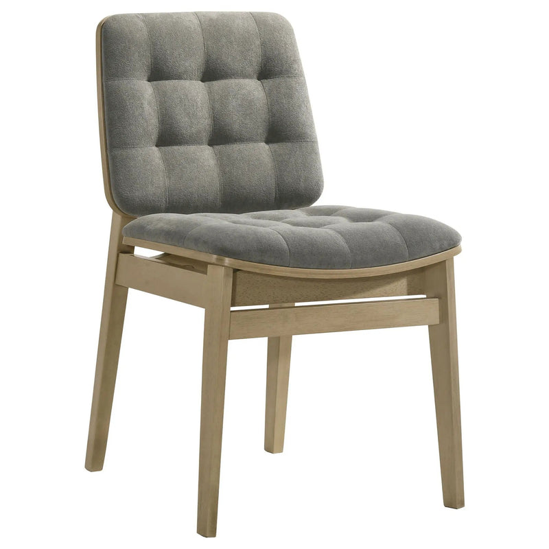 Decker 7-piece 82-inch Rectangular Dining Set Grey and Natural Oak by Unique Piece Furniture