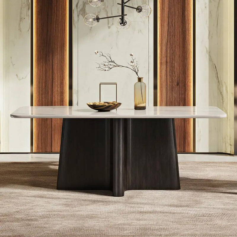 Jacory - Dining Table With Bottocino Marble Top - Espresso by Unique Piece Furniture