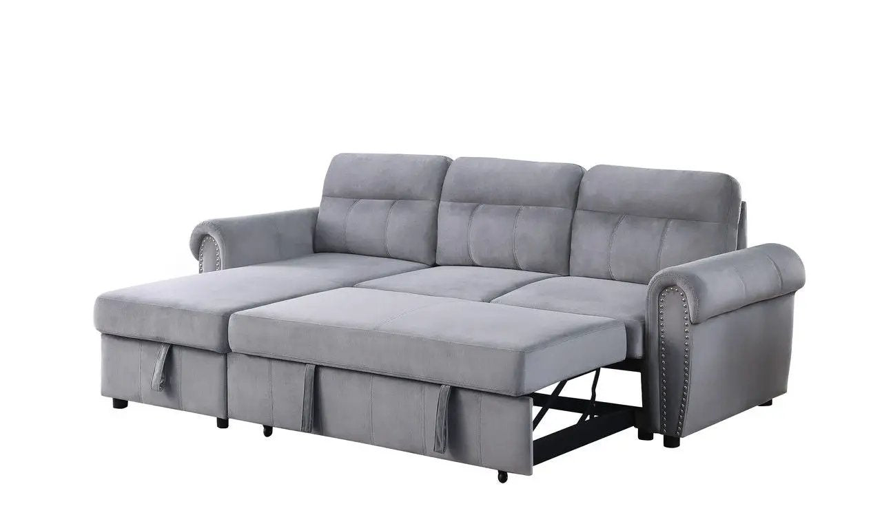 Ashton - Reversible Sleeper Sectional Sofa Chaise by Unique Piece Furniture
