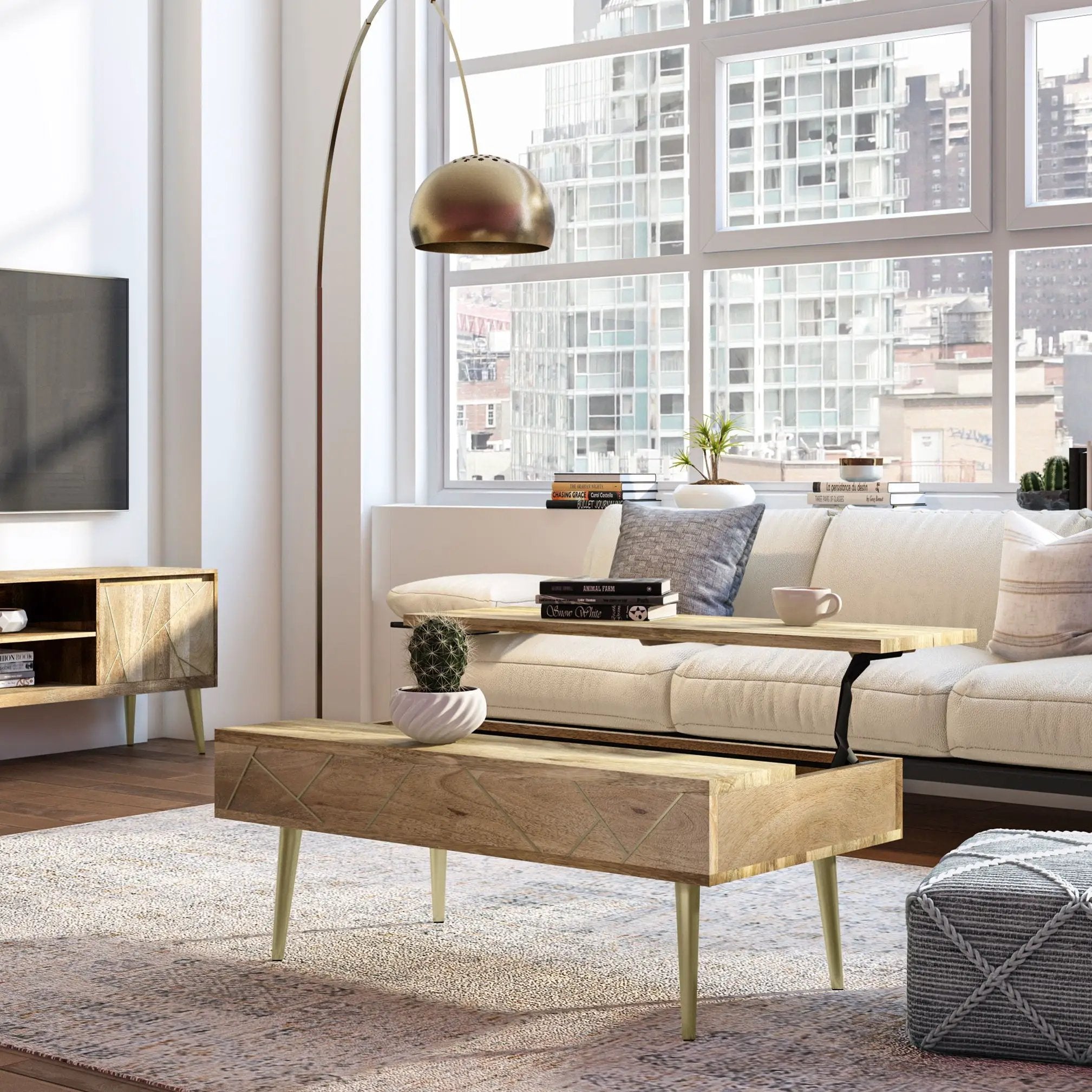 Jager - Lift Top Coffee Table Handcrafted by Unique Piece Furniture