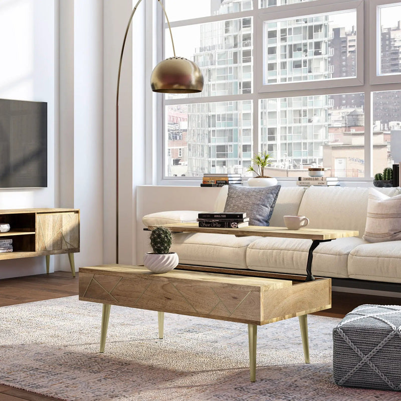 Jager - Lift Top Coffee Table Handcrafted by HouseOfZazla