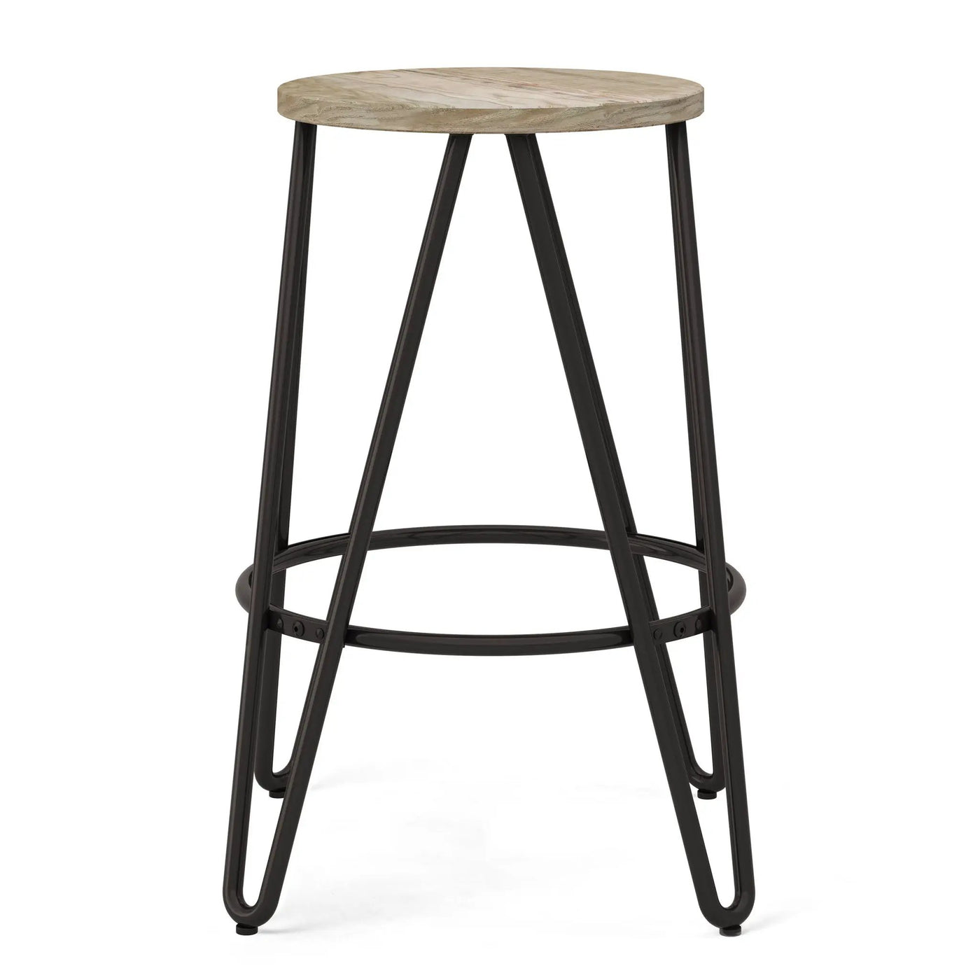 Simeon - Multifunctional Metal Stool With Wood Seat by HouseOfZazla