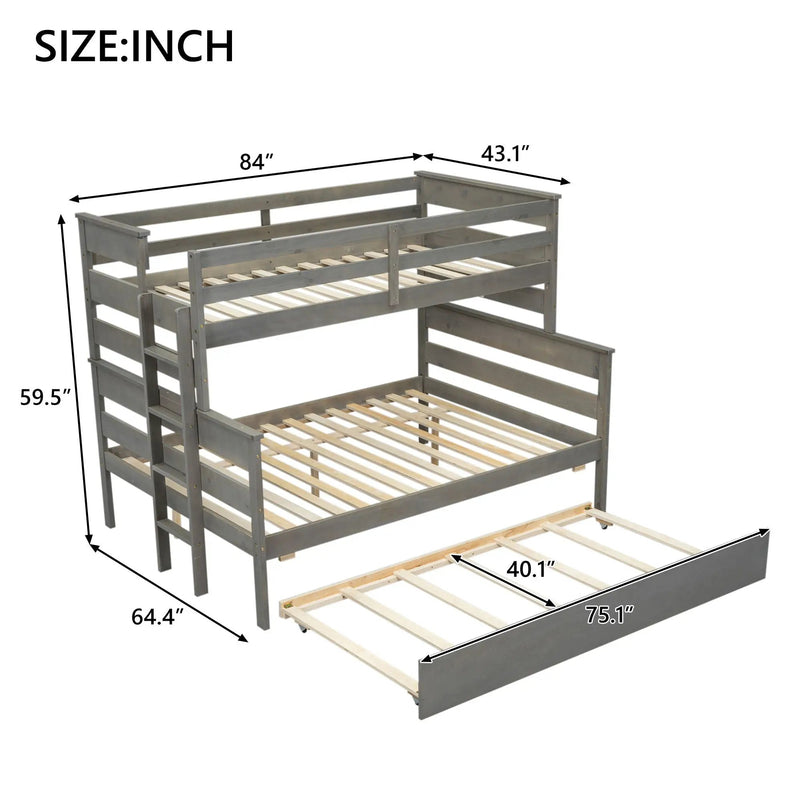 Detachable Design Bunk Bed With Ladder by Unique Piece Furniture