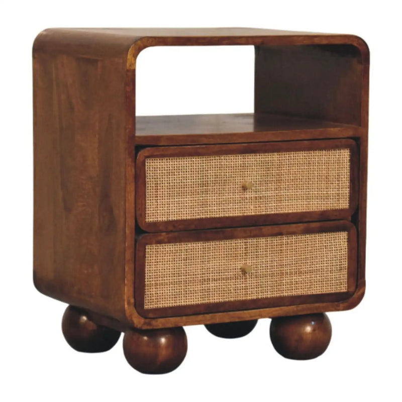 Larissa - 2 Drawer Nightstand - Brown by HouseOfZazla