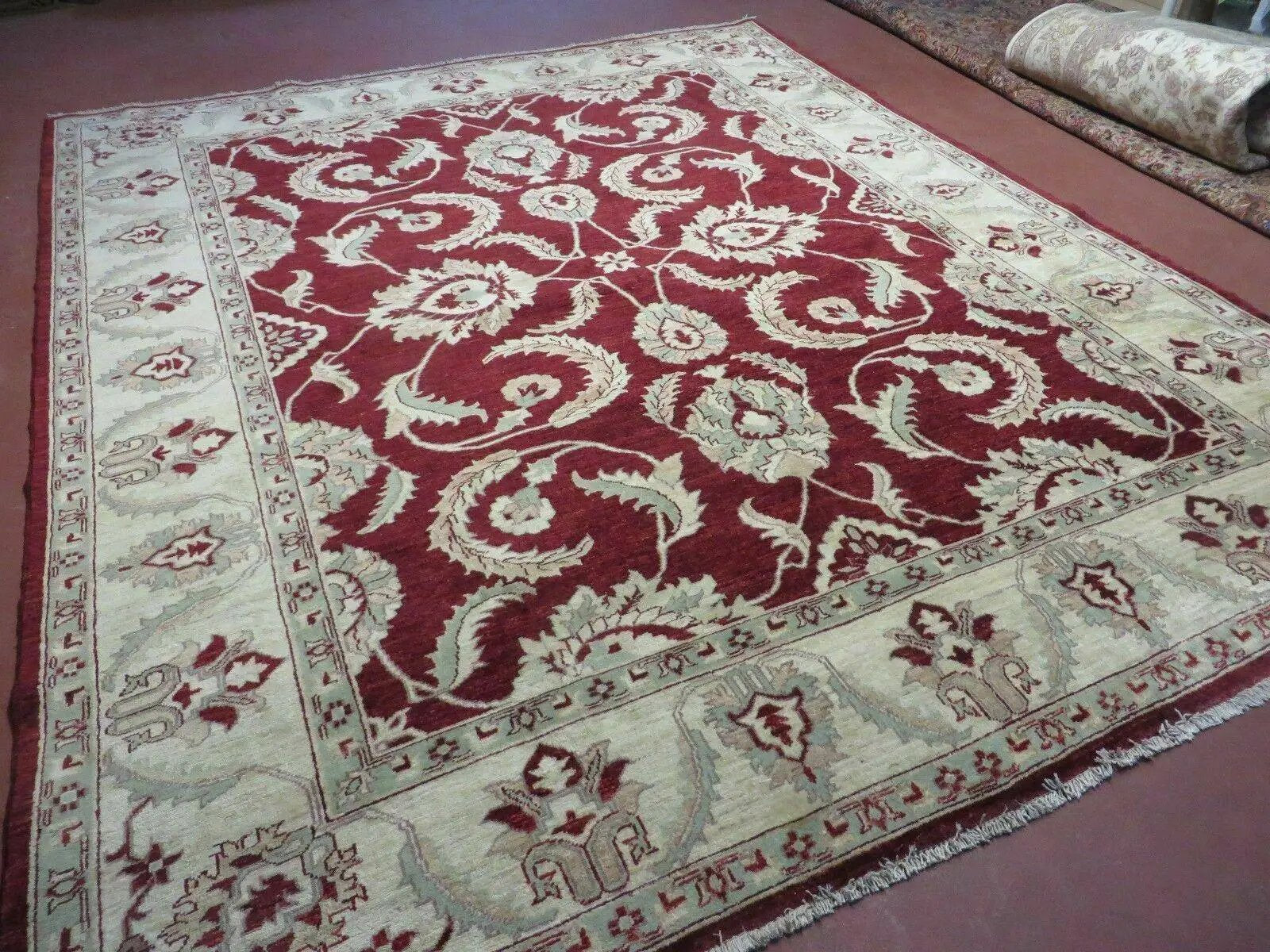 8' X 10' Vintage Fine Handmade Peshawar Agra Chobi Rug by Jewel Rugs