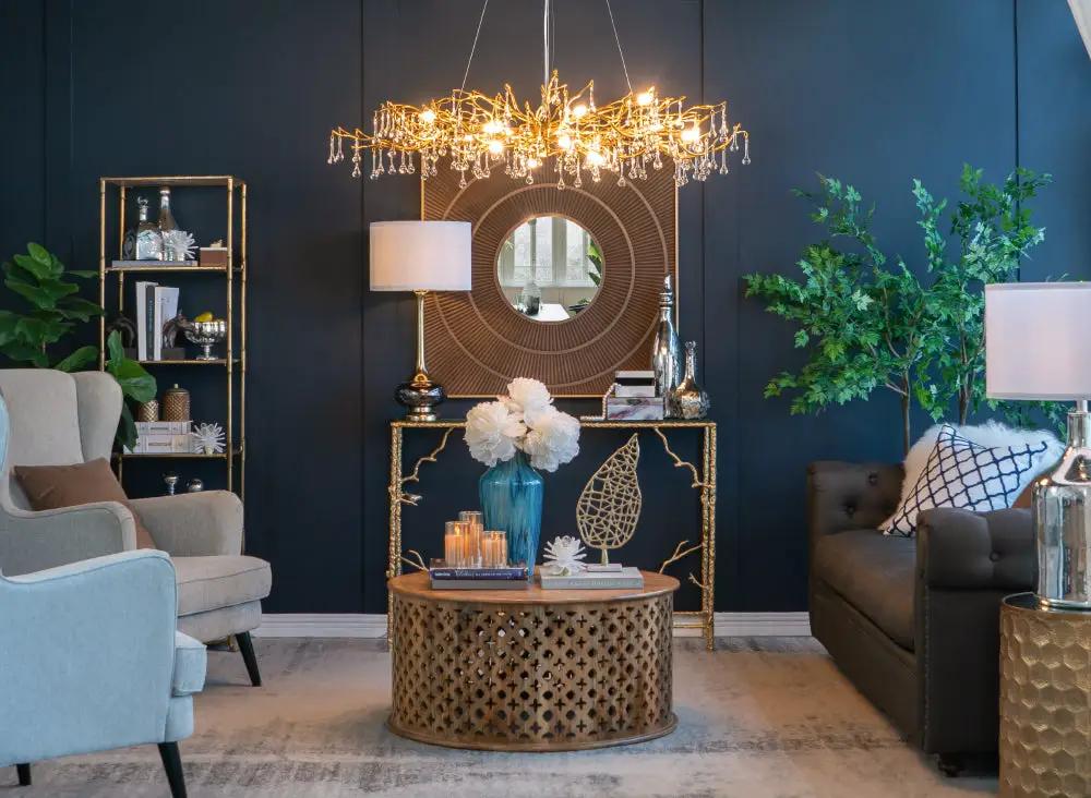 D15x29 Table Lamp with Glass Drum Shade by HouseOfZazla