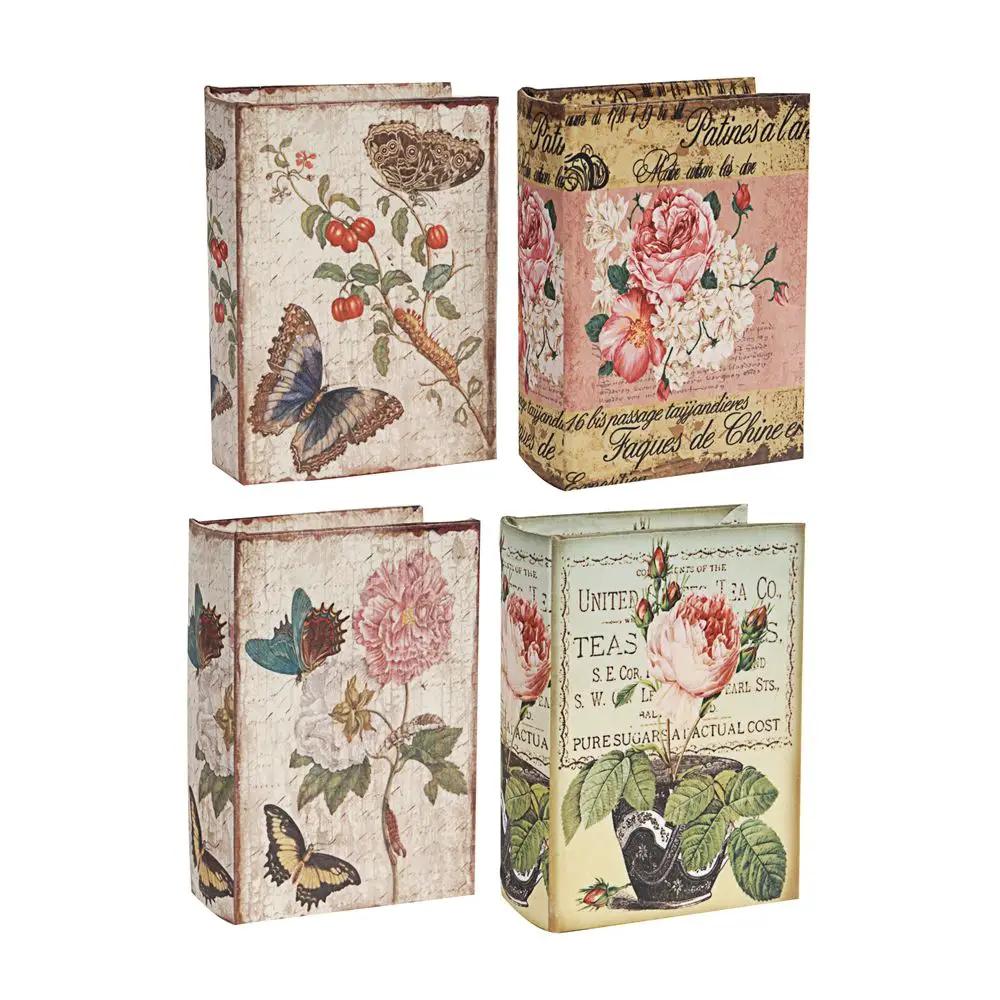 Book Boxes (Set of 4) - Multi by HouseOfZazla