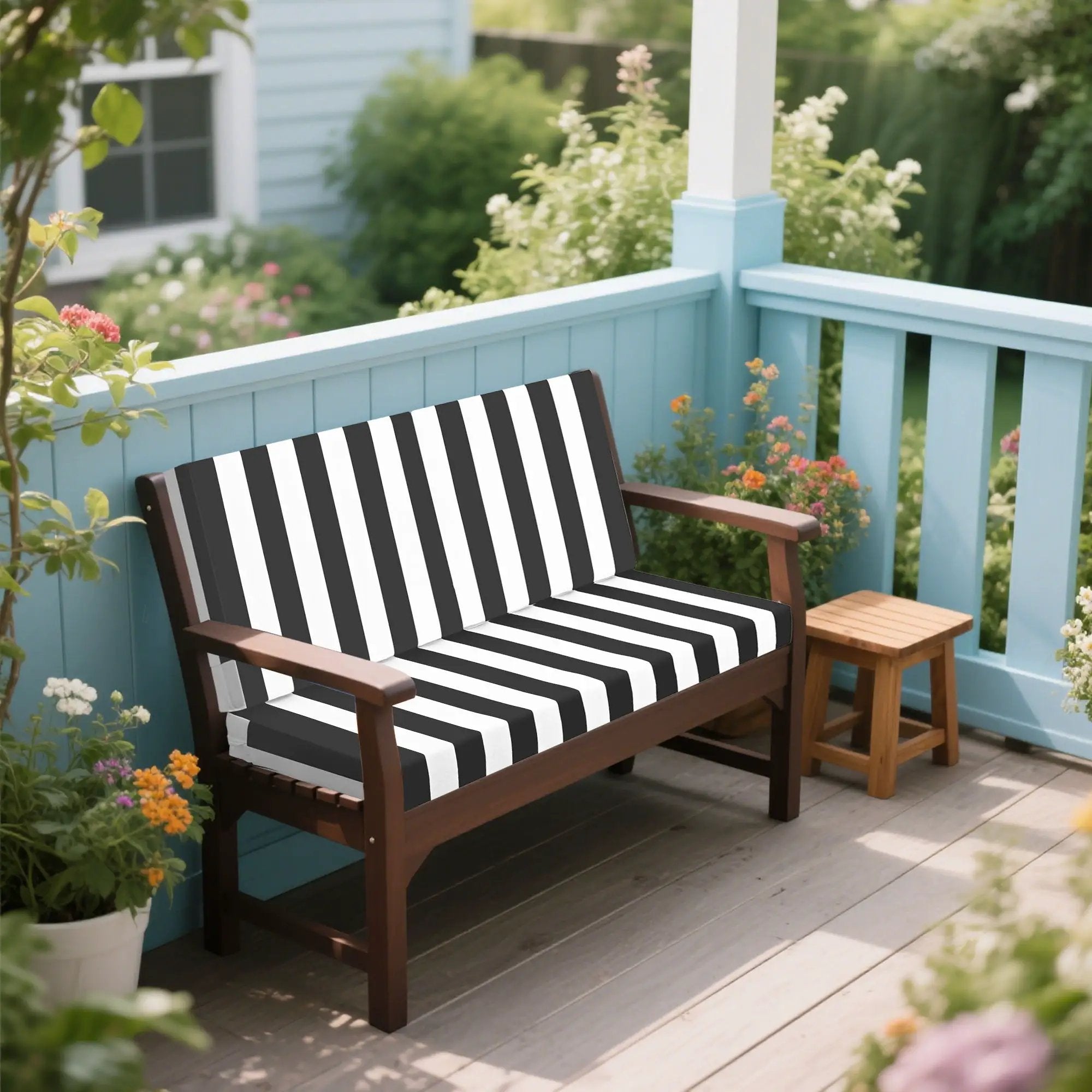 Outdoor Deep Seat Waterproof Replacement Patio Chair Cushions (Set of 2) by HouseOfZazla