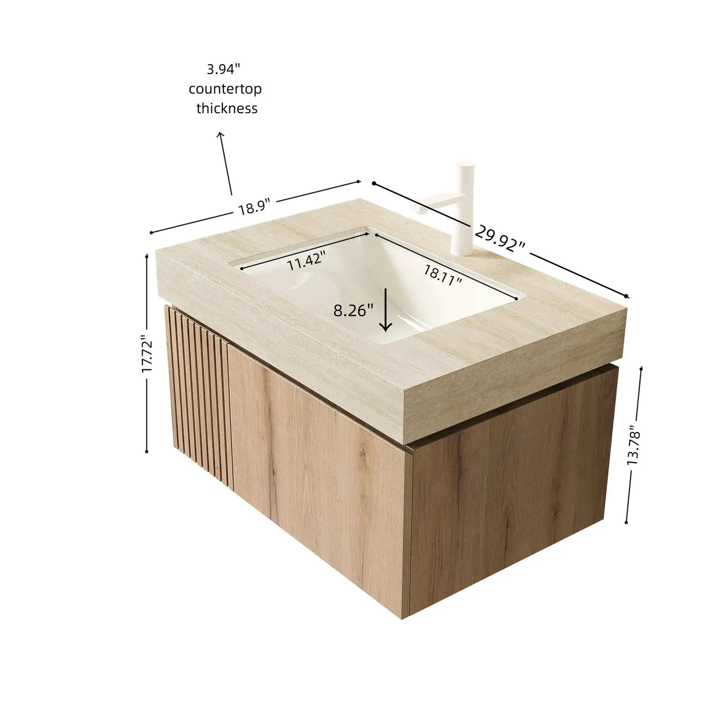 MURI 30" Bathroom Vanity & Sink by HouseOfZazla