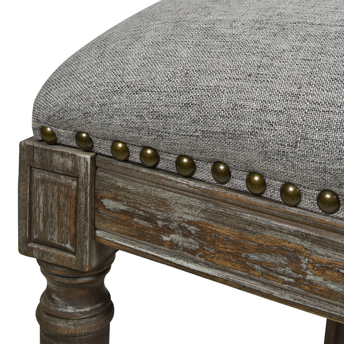 Rattan Wicker High Back Counter Bar Stool with Oak Frame - Gray or Dark Brown, photo 21 of 30