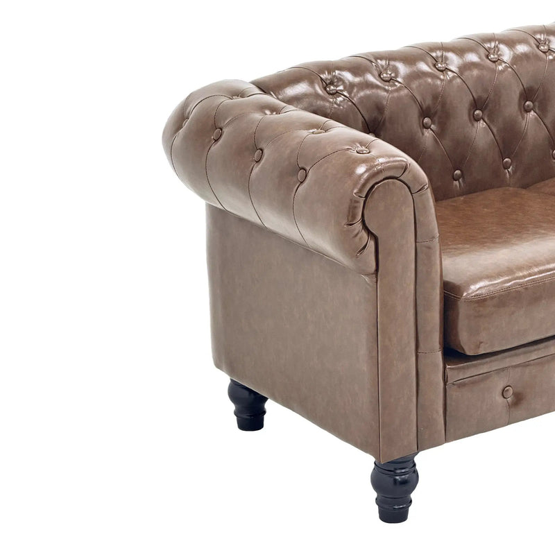 2 Piece Chesterfield Sofa Set by HouseOfZazla