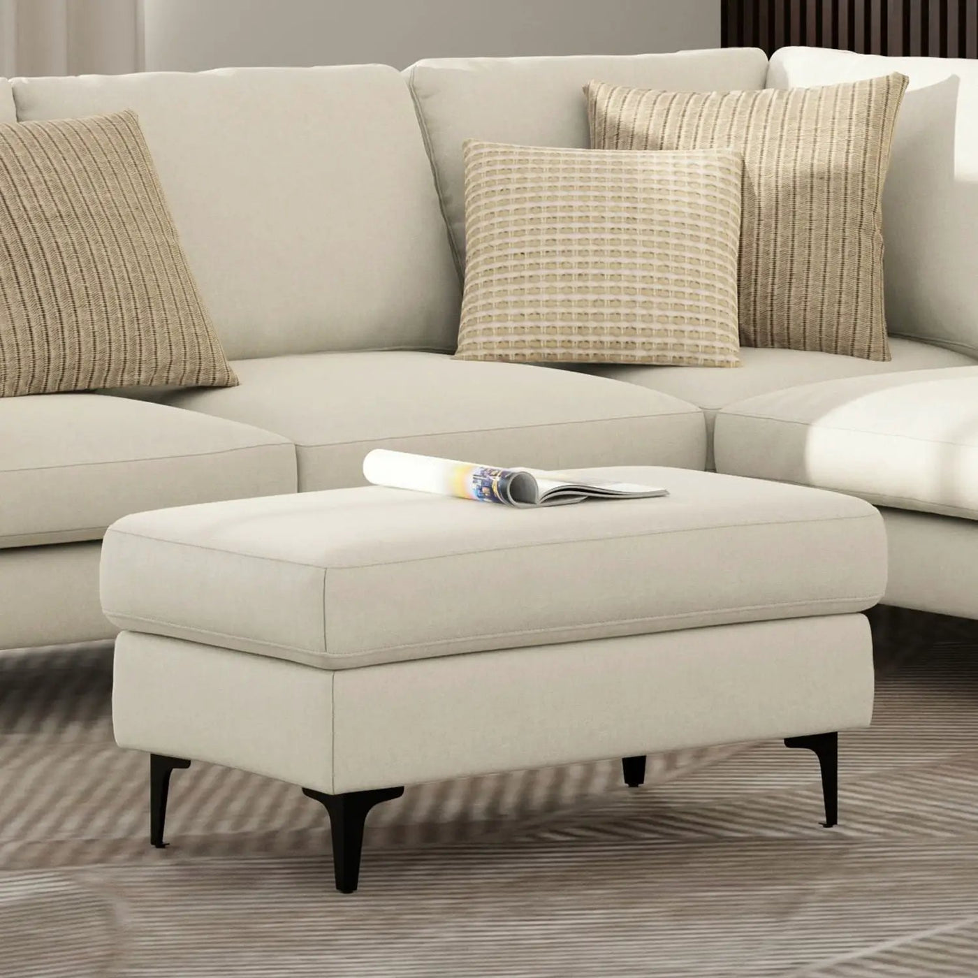 Ava - Versatile Mid Century Ottoman by HouseOfZazla