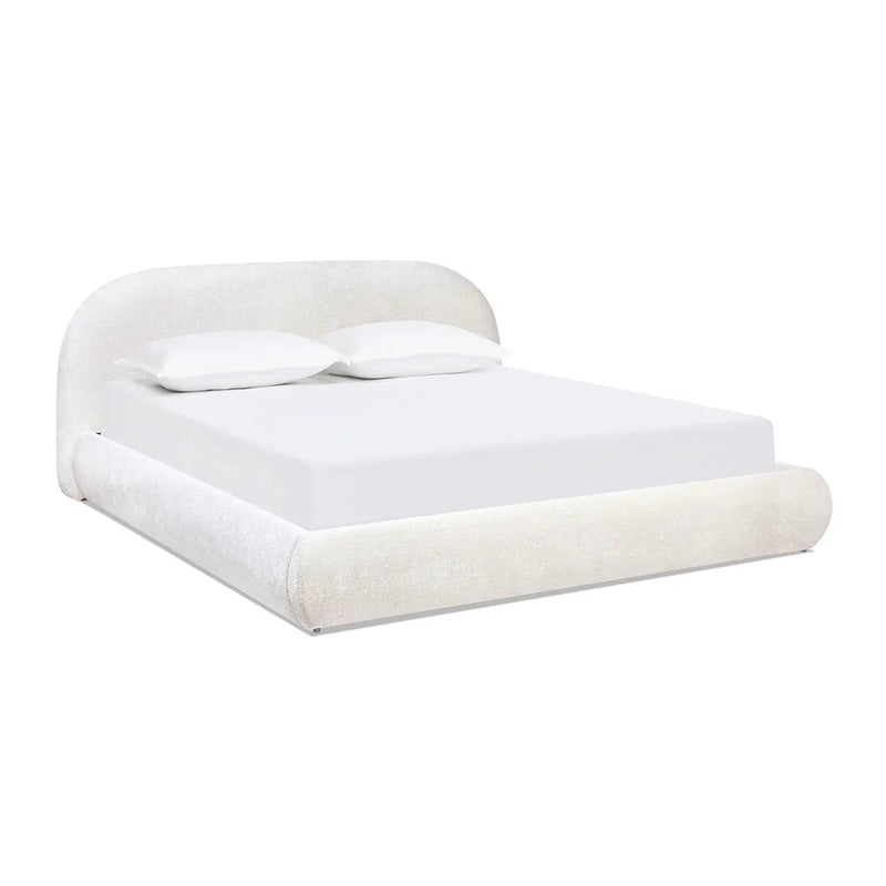 Archie Puffy Grounded - Upholstered Platform Bed by HouseOfZazla