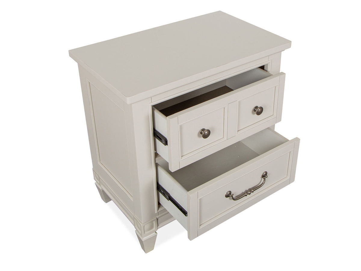 Willowbrook - Drawer Nightstand - Egg Shell White With Slight Rub Through, photo 6 of 7