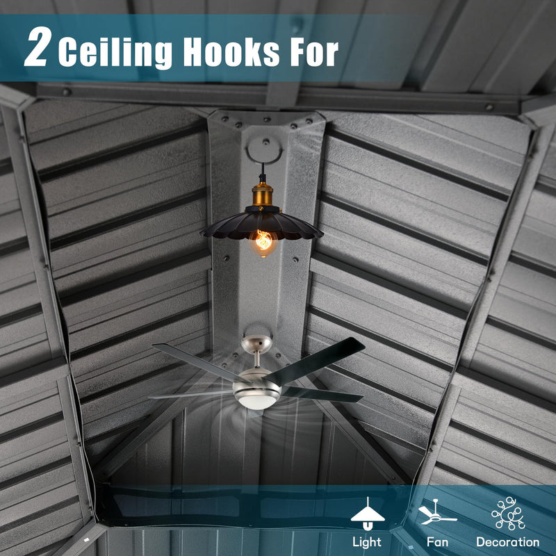12' x 14' Hardtop Aluminum Outdoor Gazebo by HouseOfZazla