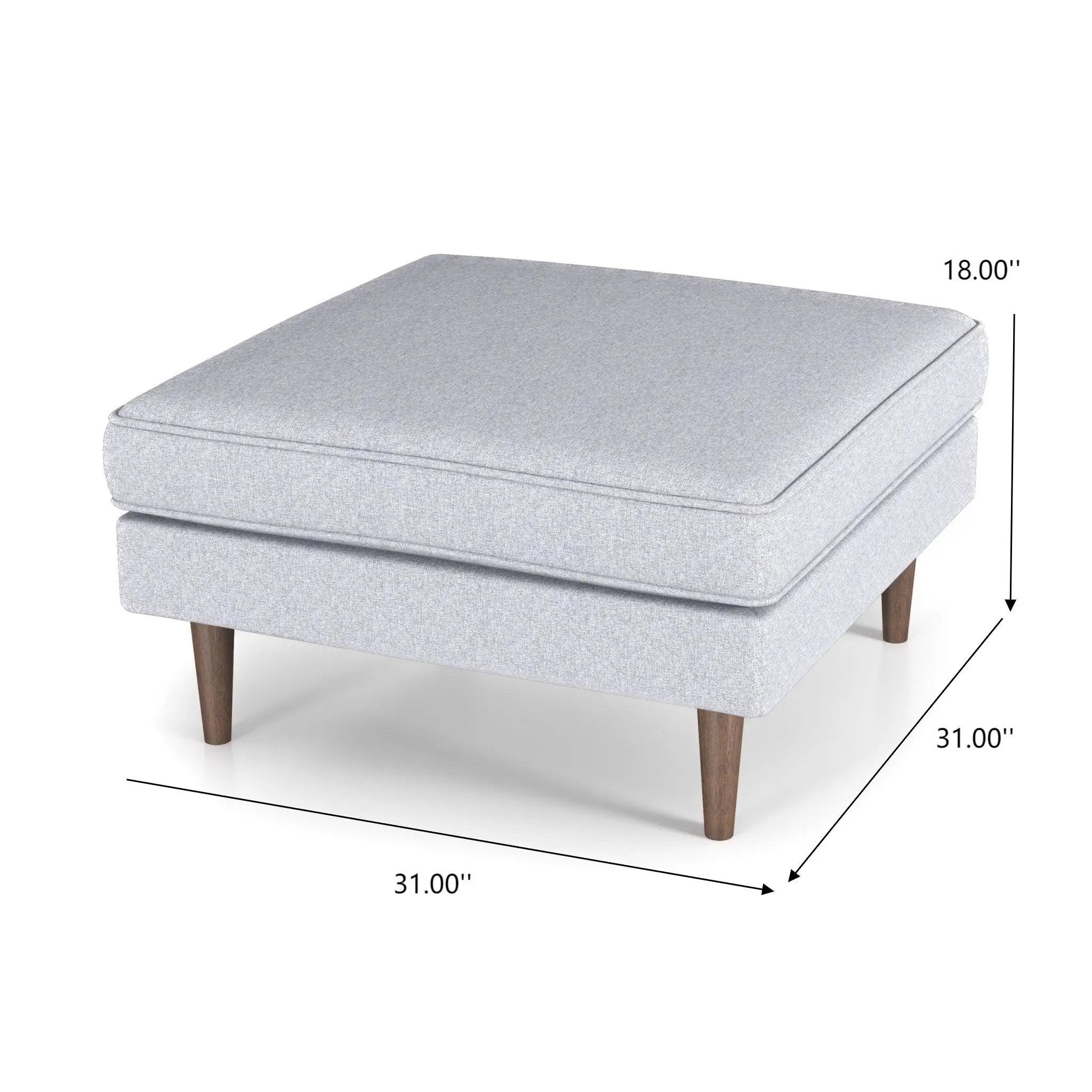 Amber - Square Upholstered Ottoman by Unique Piece Furniture