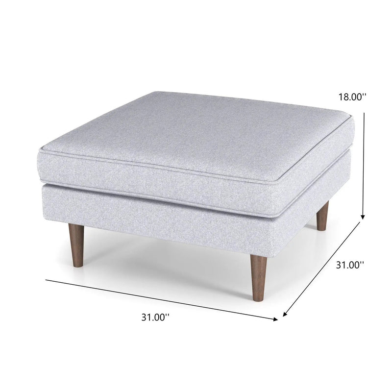 Amber - Square Upholstered Ottoman by Unique Piece Furniture