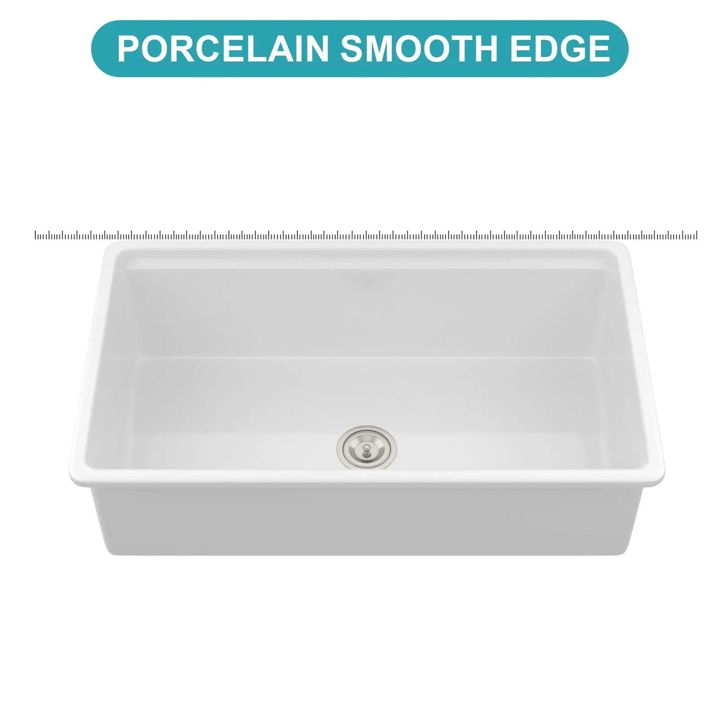 Undermount Workstation Single Bowl Porcelain Ceramic Kitchen Sink by HouseOfZazla