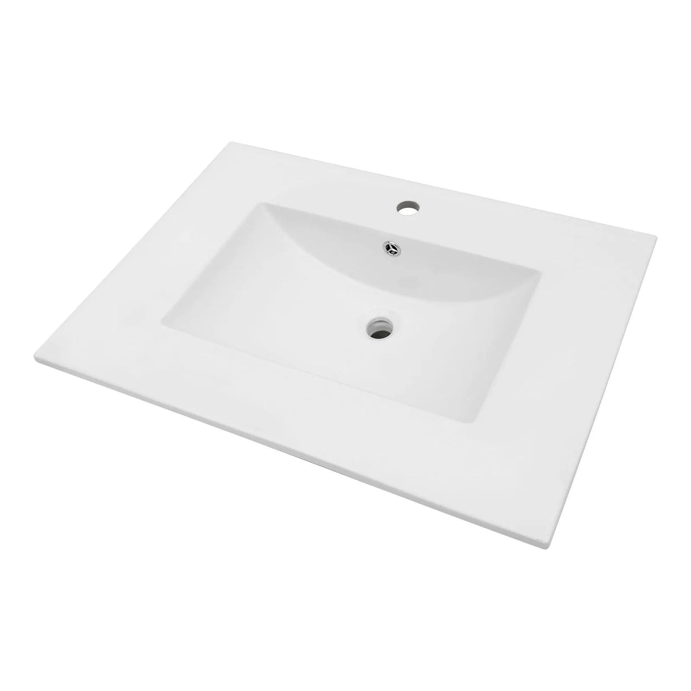 Premium Rectangular Vanity Top With Single Faucet Hole And Overflow by HouseOfZazla