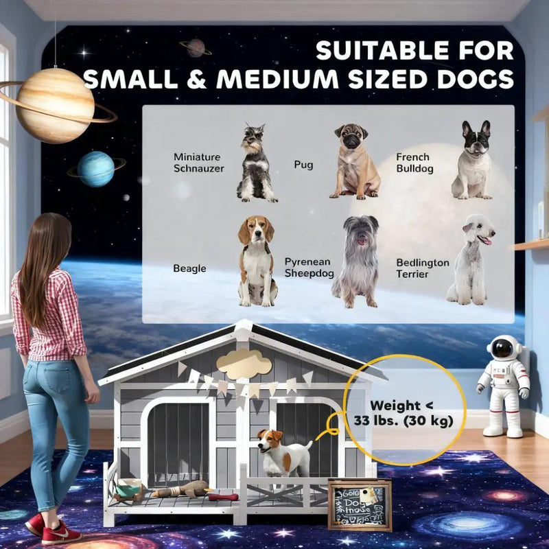 Dog Kennel House Dog House Outdoor by HouseOfZazla
