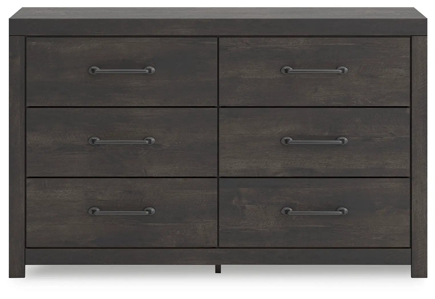 Hollivern - Six Drawer Dresser - Dark Gray by Unique Piece Furniture