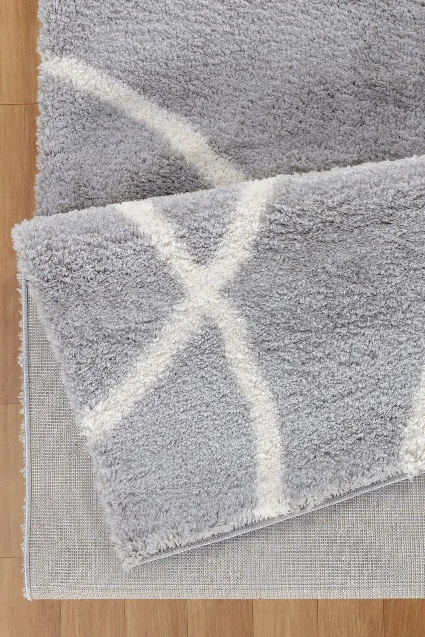 Loft Shag - 7'10" X 9'10" Shaggy Area Rug - Gray by HouseOfZazla