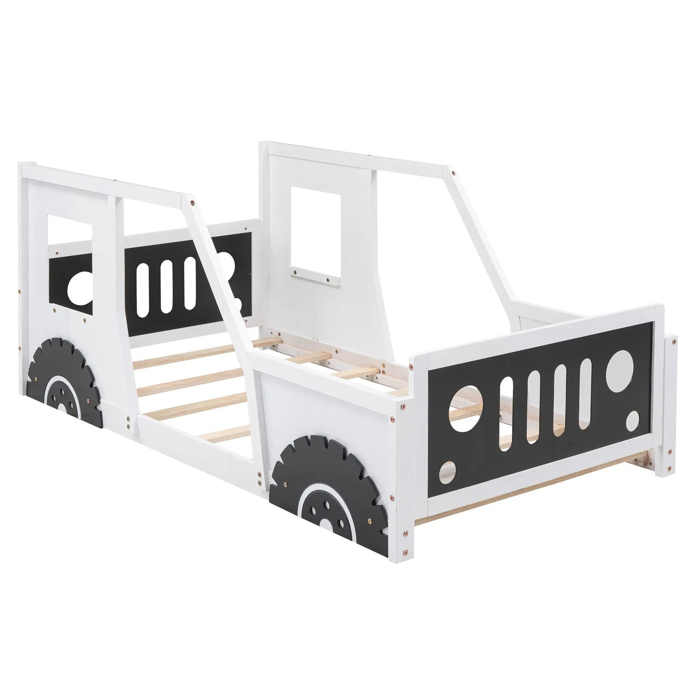 Classic Car Shaped Platform Bed With Wheels by HouseOfZazla