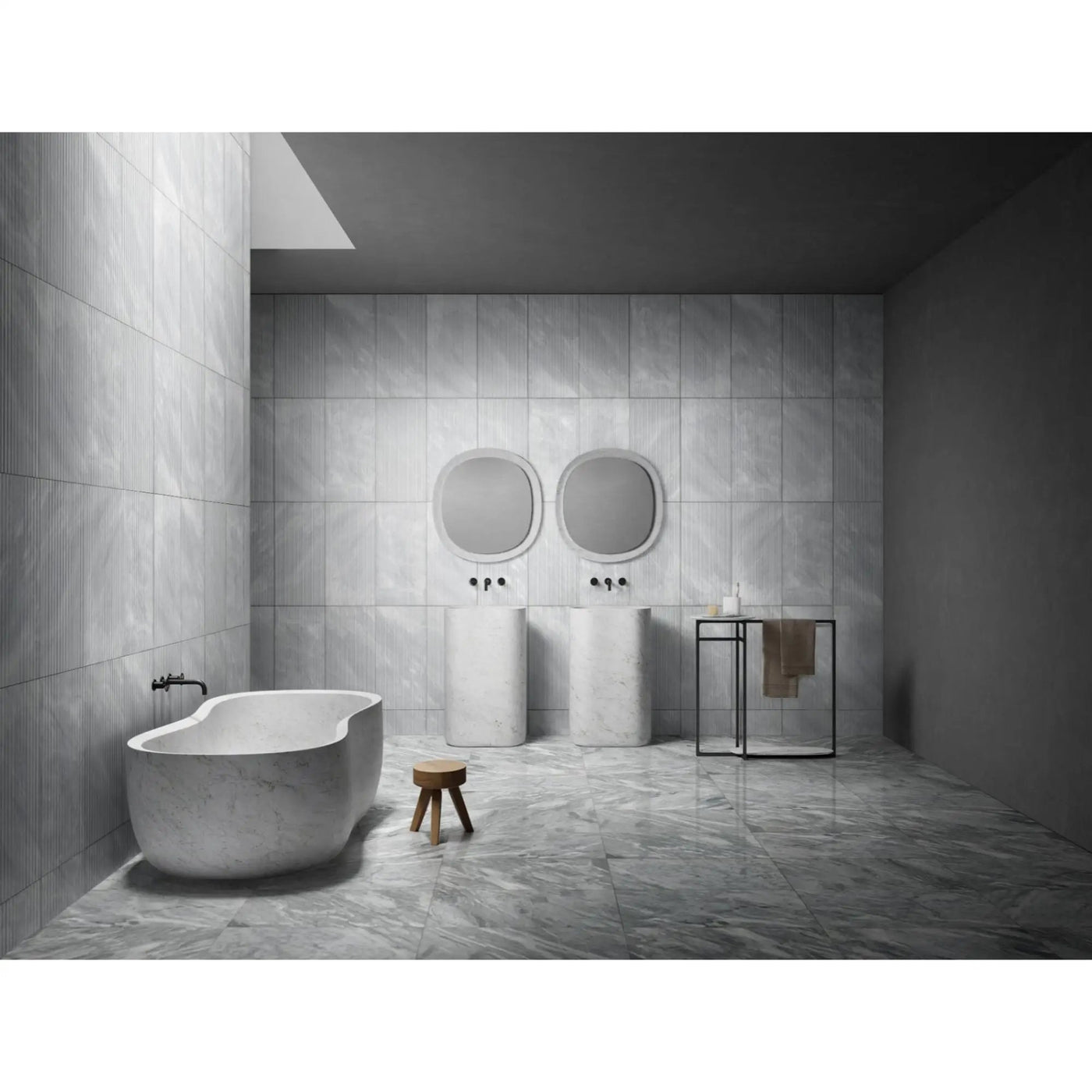 Textured Finished, 3D Tiles For Wall Decoration (Set of 4) by HouseOfZazla